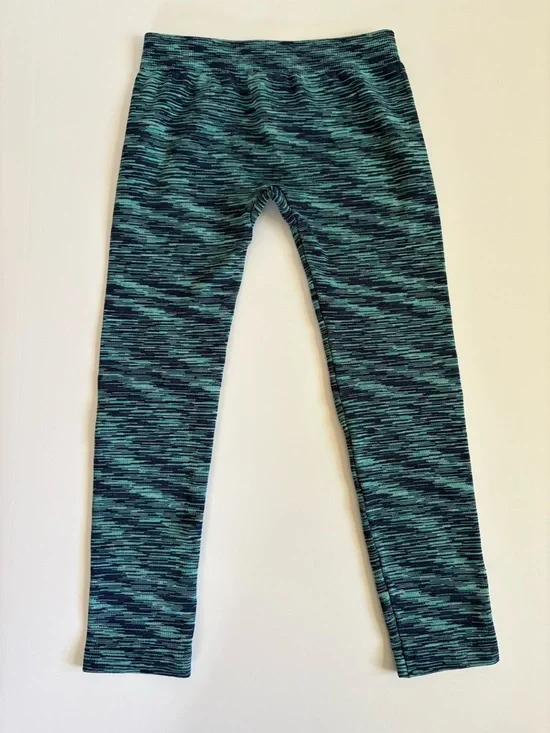 Faded Glory Pink Cable-Knit Leggings & Blue Space-Dye Pair - Picture 5 of 9